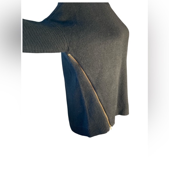 J. Crew Women’s Black Sweater Gold Side Zippers Size Small NWT Luxury Gift - Picture 5 of 6